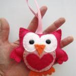 Valentine Felt Owl, Mini Ow..